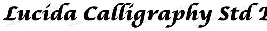 Lucida Calligraphy Std Black字体转换